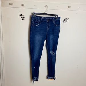 Old Navy Rock Star distressed skinny jeans 12R